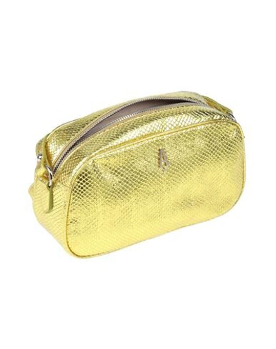 Shop Aniye By Woman Cross-body Bag Gold Size - Polyurethane, Polyester, Viscose, Aluminum, Metal