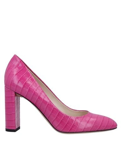 Shop Deimille Pumps In Fuchsia