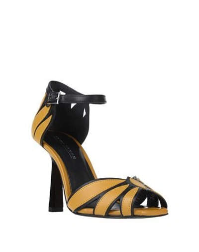 Elvio Zanon Sandals In Ocher