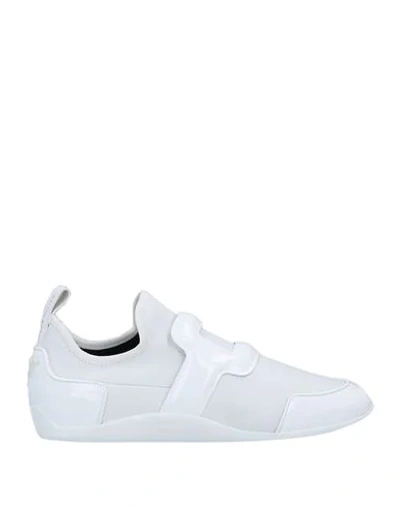 Shop Roger Vivier Woman Sneakers White Size 5.5 Soft Leather, Rubber