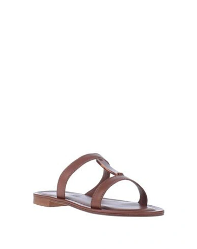 Shop Definery Sandals In Brown