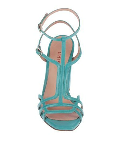 Shop Chie By Chie Mihara Sandals In Turquoise