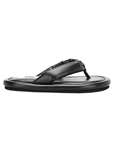 Shop Mm6 Maison Margiela Mm6 Padded Sandals In Black
