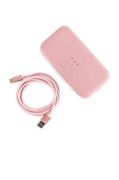 Shop Courant Carry:1 Portable Charger In Dusty Rose