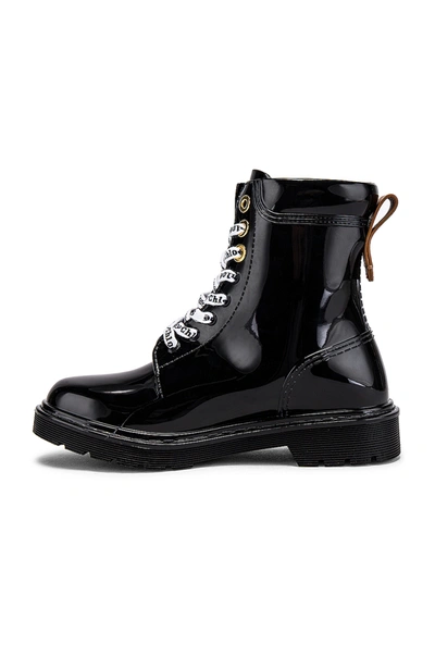 Shop See By Chloé Florrie Lace Up Rain Boots In Nero