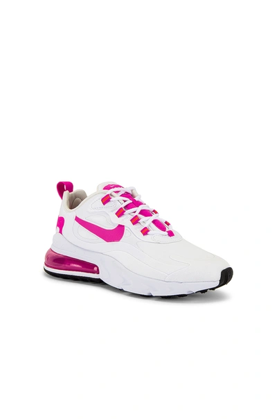 Shop Nike Air Max 270 React Sneaker In White & Fire Pink