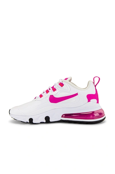 Shop Nike Air Max 270 React Sneaker In White & Fire Pink