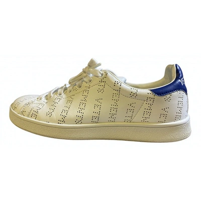 Pre-owned Vetements Leather Trainers In White