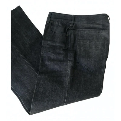Pre-owned Calvin Klein Collection Blue Cotton - Elasthane Jeans