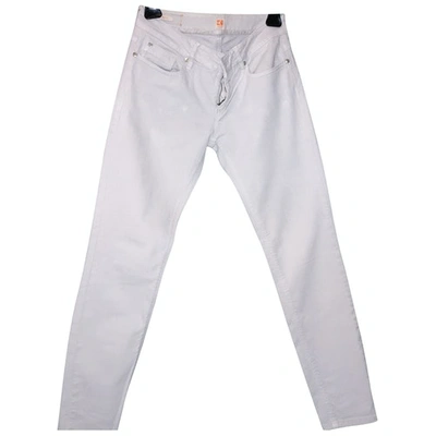 Pre-owned Hugo Boss Slim Jeans In White