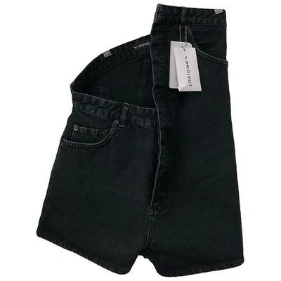 Pre-owned Y/project Black Denim - Jeans Shorts