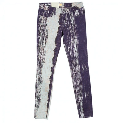 Pre-owned Hugo Boss Purple Denim - Jeans Jeans