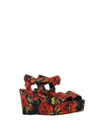 Shop Dolce & Gabbana Sandals In Red