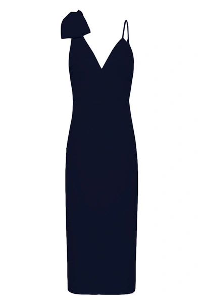 Shop Rebecca Vallance Amore Strap Midi Dress Navy
