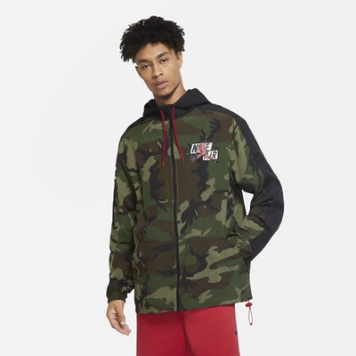 Nike camo windbreaker deals