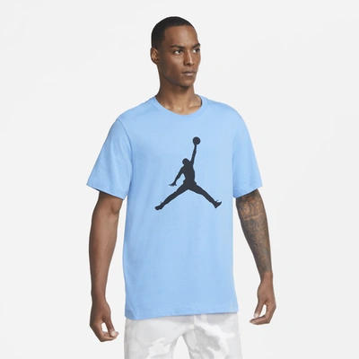 Jumpman Crew T-shirt In University Blue/black