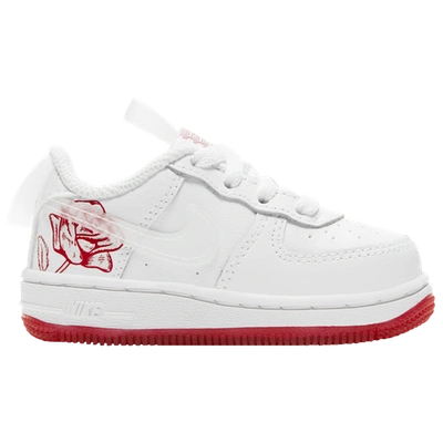 Shop Nike Boys  Air Force 1 Low In White/red
