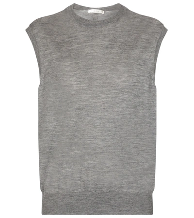 Shop The Row Balham Cashmere Sweater Vest In Grey