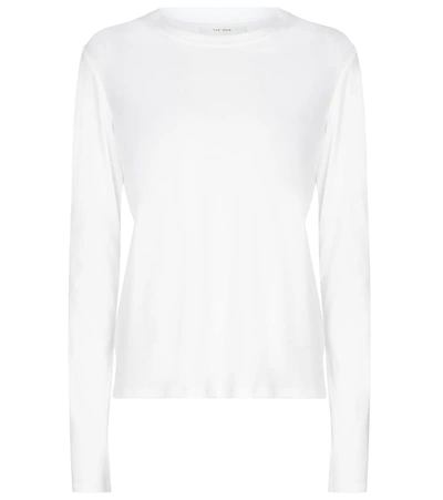 Shop The Row Shermann Cotton-jersey Top In White