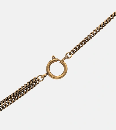 Shop Acne Studios Embellished Necklace In Gold