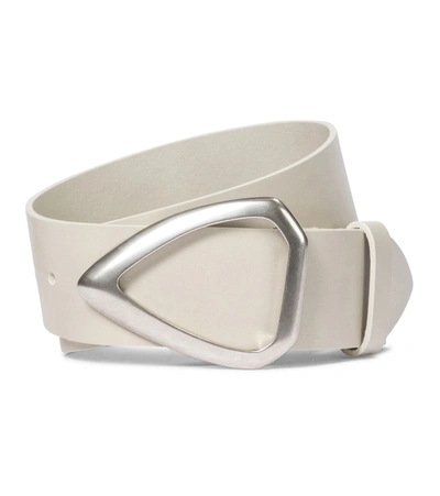 maat agentschap genade Isabel Marant Idiani Leather Waist Belt In White | ModeSens