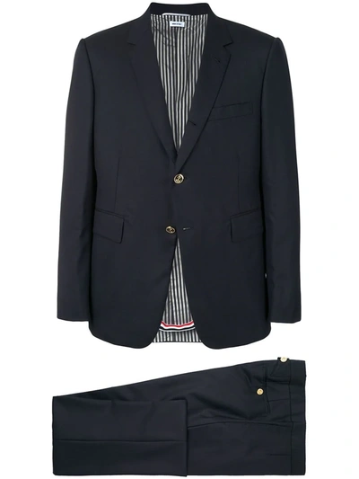 Shop Thom Browne Classic Two Piece Suit In Blue