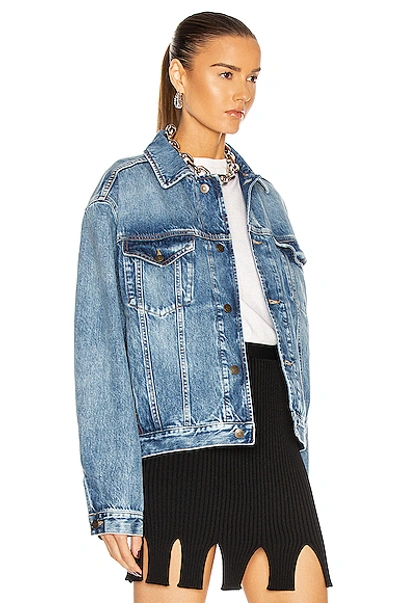 Shop Maison Margiela Sport Denim Jacket In Blue Denim Recycled