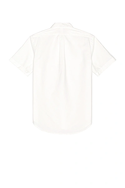 Shop Polo Ralph Lauren Short Sleeve Oxford Shirt In White