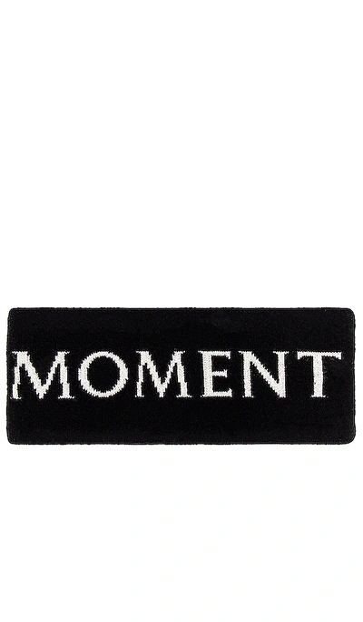 Perfect Moment Logo-knit Stretch-wool Blend Headband In Black