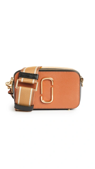 Shop The Marc Jacobs Snapshot Camera Bag In Saddle Brown Multi
