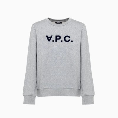 Shop Apc A.p.c Sweatshirt Coecq-f27644 In Gris Chine