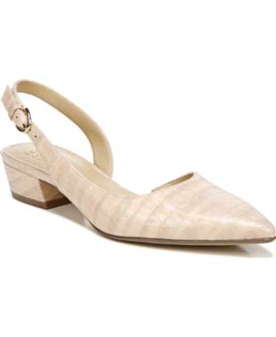 Shop Naturalizer Banks Slingbacks Women's Shoes In Almond Crocco