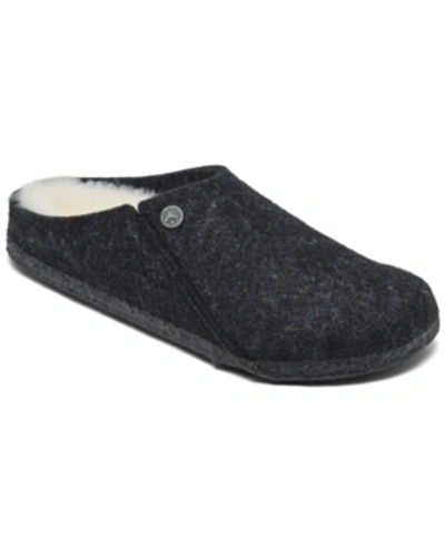Birkenstock Zermatt Slippers In Dark Grey In Gray
