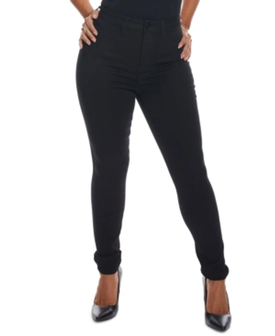 Shop Dollhouse Juniors' Curvy-fit High-rise Skinny Jeans In Black
