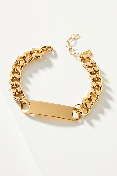 Shop Electric Picks Jewelry Electric Picks Id Bracelet In Gold