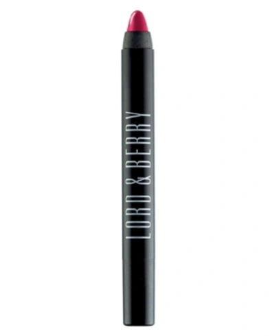 Shop Lord & Berry Shiny Crayon Lipstick In Dangerous Red