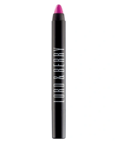 Shop Lord & Berry Shiny Crayon Lipstick In Fucsia - Fuchsia