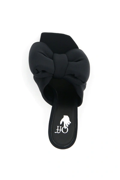 Shop Off-white Allen Mules Lycra Bow In Black