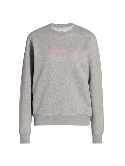 Shop Kirin Women's Personal Dj Sweatshirt In Medium Grey