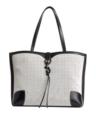 Shop Rebecca Minkoff Women's Megan Canvas Tote In Black