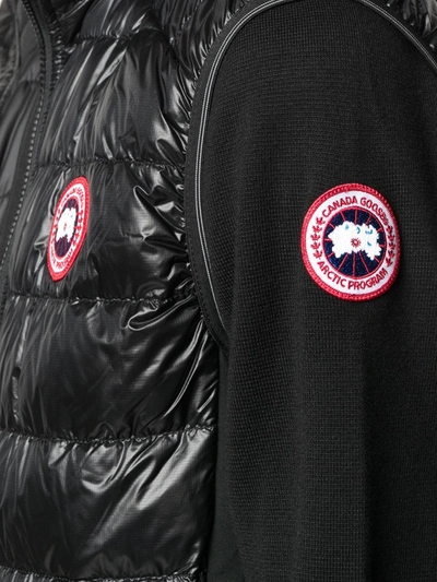 Shop Canada Goose Zipped Pullover Jumper In Black