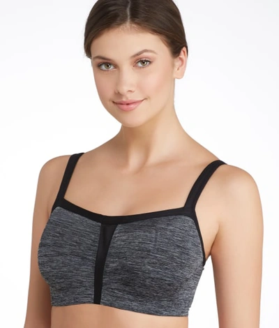 Shop Le Mystere High Impact Underwire Sports Bra In Charcoal