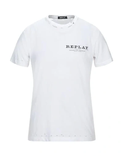 Shop Replay T-shirt In White