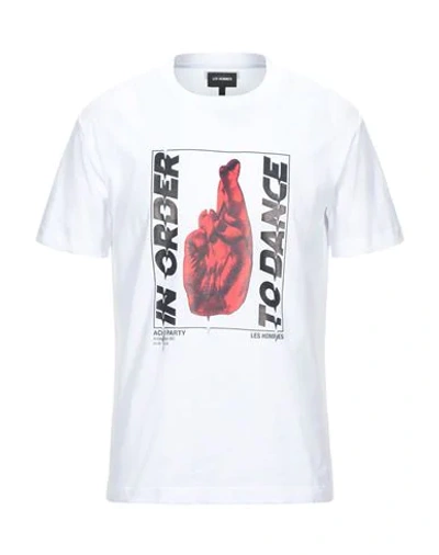 Shop Les Hommes T-shirts In White