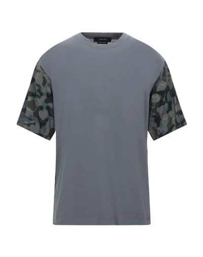 Shop Qasimi Man T-shirt Grey Size Xs Cotton, Elastane