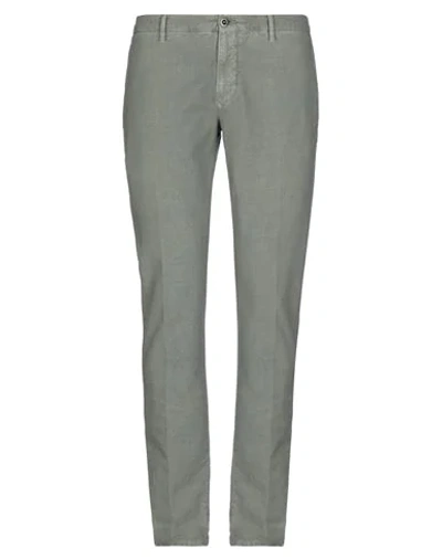 Shop Incotex Pants In Light Green