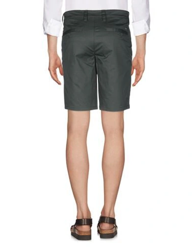 Shop Armani Exchange Man Shorts & Bermuda Shorts Military Green Size 29 Cotton, Elastane