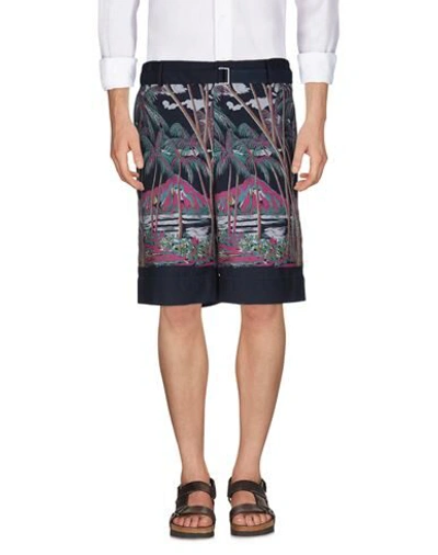 Shop Sacai Shorts & Bermuda Shorts In Dark Blue