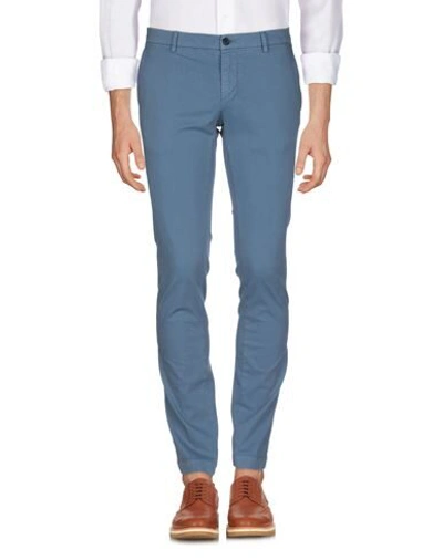 Shop Mason's Man Pants Sky Blue Size 40 Cotton, Lycra