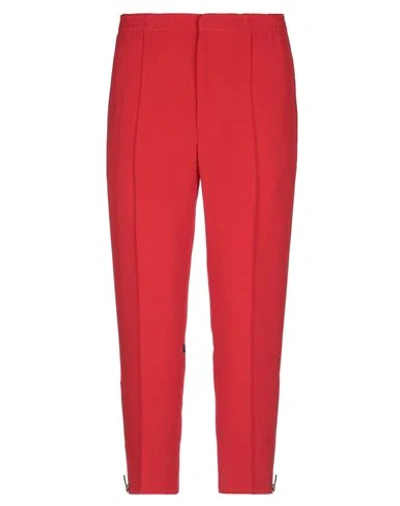 Shop Alexander Mcqueen Casual Pants In Red